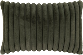 MAGMA Kissenhülle RAYA Fellimitat Streifen Look salbei ca. 40x60 cm