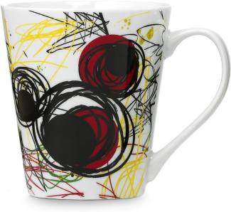 Disney Becher mit Mickey Mouse Motiv, Porzellan, Mickey in Graffiti