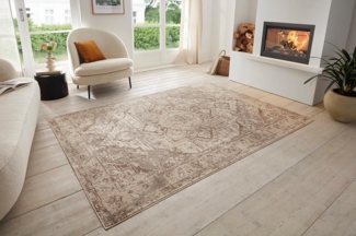 HANSE Home Teppich Sand, rechteckig, Höhe: 8 mm, Kurzflor, Läufer, Orient, Vintage, Wohnzimmer, Schlafzimmer, Esszimmer
