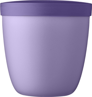 Mepal - Snackpot Ellipse - Praktischer Behälter zur Aufbewahrung & für Transport von Lebensmittel - Tiefkühltauglich - Spülmachinenfest - 500 ml - Vivid Lilac