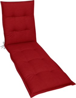 Gardissimo PREMIUM Rollliegenauflage Gartenliege Auflage Kissen rot