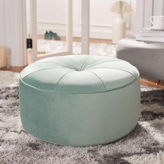 SAFAVIEH Gepolstert Hocker, Minze, 75 X 75 X 40