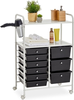 IDIMEX Beistellwagen MARITA, Rollwagen Kosmetik Badregal Beistellwagen Friseurwagen Rollcontainer 9