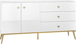 Sideboard GOLDIN Kommode 160x40x85cm Schubladen