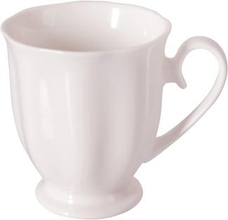 Dajar Kaffeebecher Diana Style 5 300ml Ambition, Porzellan, Weiß, 12,5 x 9 x 9,5 cm