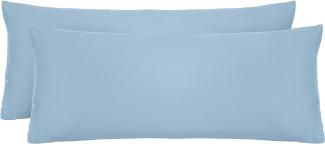 biberna Feinjersey-Kopfkissenbezug 0077144 eisblau 2X 40x60cm