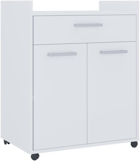 Vicco Rollcontainer Weiß 60x40 cm mit Schubladen, Ansel