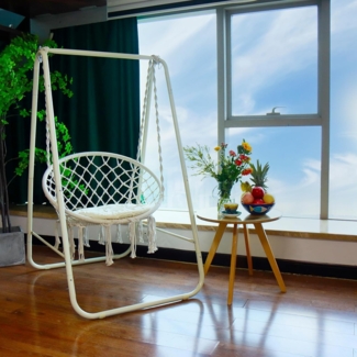 CCLIFE Hängesessel CCLIFE Hängesessel mit Gestell Hängeschaukel Hängestuhl outdoor indoor