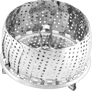 Silit Dampfgaraufsatz Dämpfkorb 2131280965 Garsieb mit Öse 18,5 cm Edelstahl, Zubehör für Topf, Schnellkochtopf