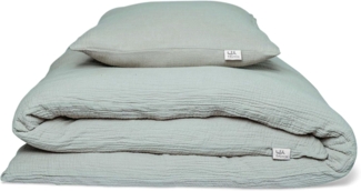 hutch&putch Bettwäsche Musselin Bettwäsche Set - 100% Bio-Baumwolle - Handmade in Germany, Baumwolle, wärmend - kuschelweich - atmungsaktiv - hochwertiger Reißverschluss