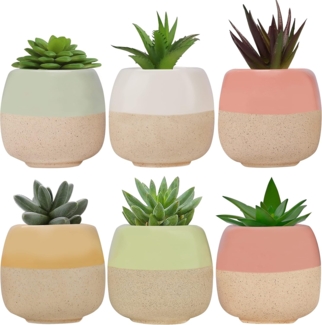 Belle Vous Übertopf Keramik Pflanzentöpfe (6 Stück) - L6 x H5,5 cm (1 St)