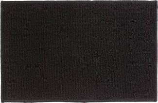 Badteppich TAPIS UNI, 40x60 cm, Farbe schwarz