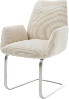 Freischwinger Zoa-Flex Cord Beige Freischwinger flach Edelstahl Taschenfederkern