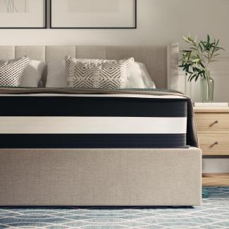 Flash Furniture Hybrid-Taschenfederkernmatratze – Mittelfeste Schaumstoff Matratze für erholsamen Schlaf – Hochwertige Matratze in Doppelgröße – 140 x 190 x 30 cm – Weiß