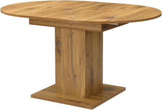 B&D home Säulen-Esstisch WIM, Holztisch, rund, ausziehbar 100-140cm, 4-6 Personen, versch. Farben