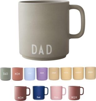 Design Letters Becher mit Henkel Favourite Cup Dad Hellgrau 10101008CLGRDAD