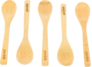 pandoo Besteck-Set Besteck aus 100% natürlichem Bambus, 5er Set (5-tlg), Bambus