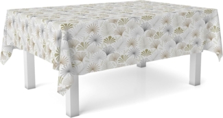 Martina Home Wachstuchtischdecke, Palmito Beige, 200x140 cm