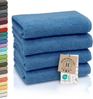 ZOLLNER Handtücher, Walkfrottier (4-St), 50 x 100 cm, 100% Baumwolle, alle Farben bis 95°C waschbar