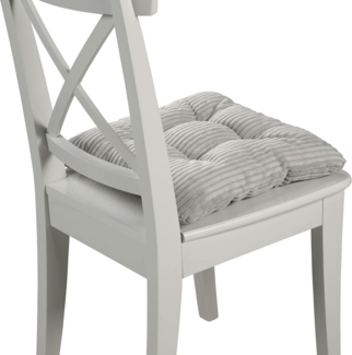 Traumnacht Stuhlkissen Cozy 4er Set, Bequeme Sitzkissen für Gartenstuhl, Küche oder Esszimmer, Indoor u. Outdoor, 38 x 38 x 6 cm, beige