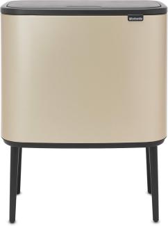 Brabantia Mülleimer Bo Touch Bin Champagnerfarben, 3 x 11 L