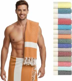 furora HOLIDAY Saunatuch Saunahandtuch Saunatuch Damen + Herren, Hamamtuch groß 100x200 XXL