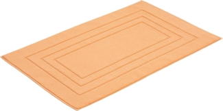 Vossen Badematte Feeling, Höhe 10 mm, beidseitig nutzbar, fußbodenheizungsgeeignet, Baumwolle, rechteckig, Badteppich, Uni-Farben, mit Bordüre, Hoch-Tief Effekt, reine Baumwolle