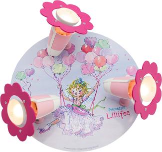 Elobra No. 130926 Deckenleuchte Rondell Prinzessin Lillifee Ballonschaukel 3-flammig,Rosa