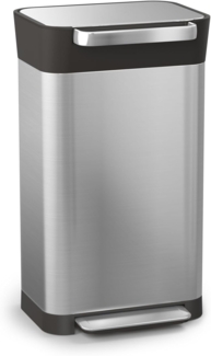 Joseph Joseph Titan Edelstahl 30L Abfalleimer inkl. Abfallpres