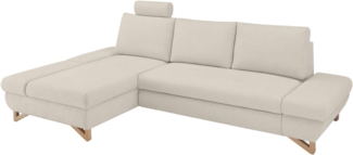 Ecksofa Skalm in Creme 284 cm