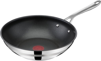 Tefal Wok Jamie Oliver E31019 Cook Smart, Edelstahl, Antihaftversiegelung, Thermo-Signal, Induktion, Ø 28 cm