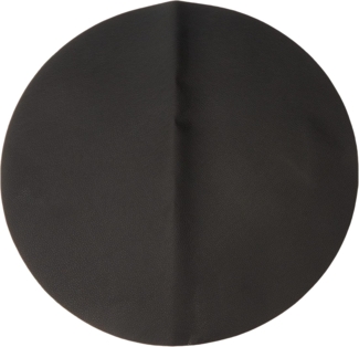 ASA SELECTION Platzset Tischset rund Lederoptik schwarz 38 cm, Tischwäsche