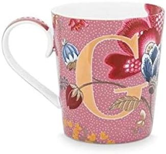 PIP STUDIO Floral Fantasy Alphabet Becher pink G 0,35 l