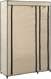 vidaXL Faltschrank Creme 110x45x175 cm Stoff 282422