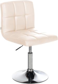 CLP Palma Lounger V2 Kunstleder Lounger höhenverstellbar und drehbar, creme