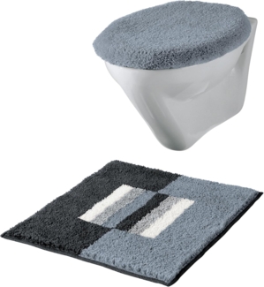 Erwin Müller Badematte WC-Vorlage "Korfu", Höhe 20 mm, eckig, Streifen
