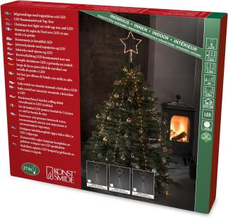 Hängende LED Christbaum Lichterkette mit Stern für Innen 274 LED´s -"Baummantel"