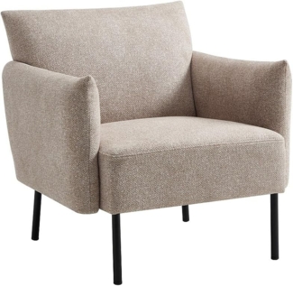 Vente-unique - Sessel - Strukturstoff Beige - GERALDIA