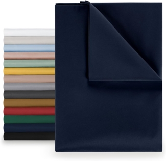 Blumtal Bettlaken Pflegeleichtes Betttuch, Oeko-TEX zertifiziert, Gummizug: ohne, aus weichem, gebürstetem Mikrofaser-Gewebe ohne Gummizug