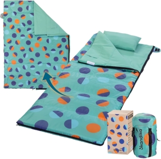 Skandika Deckenschlafsack Sovro Lite Sunrise, Schlafsack Outdoor für Erwachsene, 3 Jahreszeiten