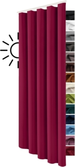 heimtexland Verdunkelungsvorhang Thermo Verdunklungsgardine Deko Gardine Vorhang, Multifunktionsband (1 St), verdunkelnd, Verdunklungsstoff, blickdicht, Sonnenschutz, Verdunklung, Kälteisolierung, Schalldämmung
