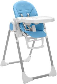 Suleno - Baby Hochstuhl mitwachsend, Kinderstuhl, Kinderhochstuhl, Babyliege, Baby High Chair, verstellbar, klappbar, 7 Höhen, abnehmbares Tablett, aufsteckbarer Teller, 0 - 6 Jahre