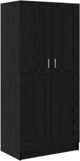 vidaXL Kleiderschrank Schwarz Eichen-Optik 82,5 x 51,5 x 180 cm 875163