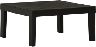 vidaXL Lounge-Gartentisch Kunststoff Grau 315851