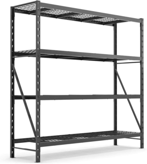 Sanotechnik Industrie Schwerlastregal, Metall, schwarz, 180x53x183 cm