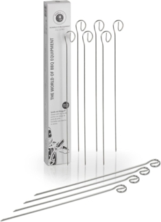 Buddy's Grillspieß Buddy´s BBQ (Set, 12-St), Schaschlikspieße, Edelstahl, wiederverwendbar, 30 cm