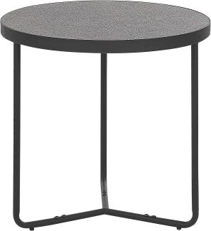 Beistelltisch 'Melody grau / schwarz ⌀ 50 cm mittelgroß