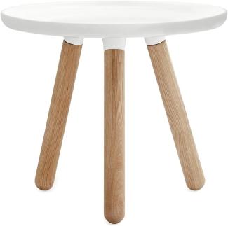 Normann Copenhagen Couchtisch Tablo Rund Weiß/Natur (Klein) 602100