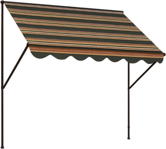 Angerer Freizeitmöbel Klemmmarkise grün/beige, Ausfall: 150 cm, versch. Breiten