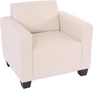 Modular Sessel Loungesessel Lyon, Kunstleder ~ creme